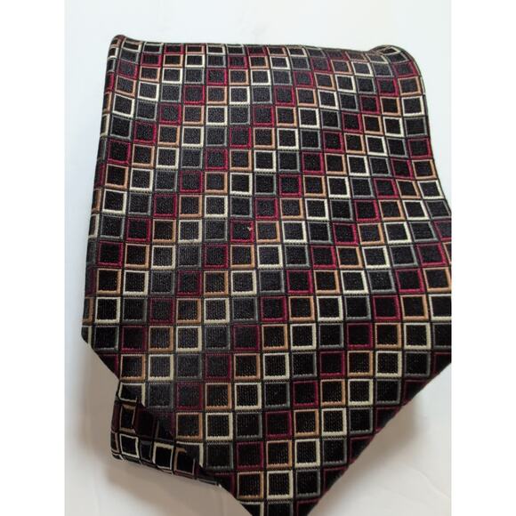 Roberto Villini Couture Mens Necktie Handmade 100% Silk 57.5" X 4" - Picture 6 of 6